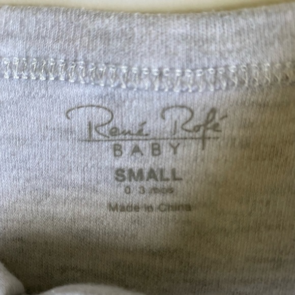 Rene Rofe Elephant One-Piece Footie Sleeper Size Small (Newborn - 3 Months) - Picture 6 of 9